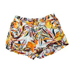 C & C California Women's XL 100% Linen Shorts